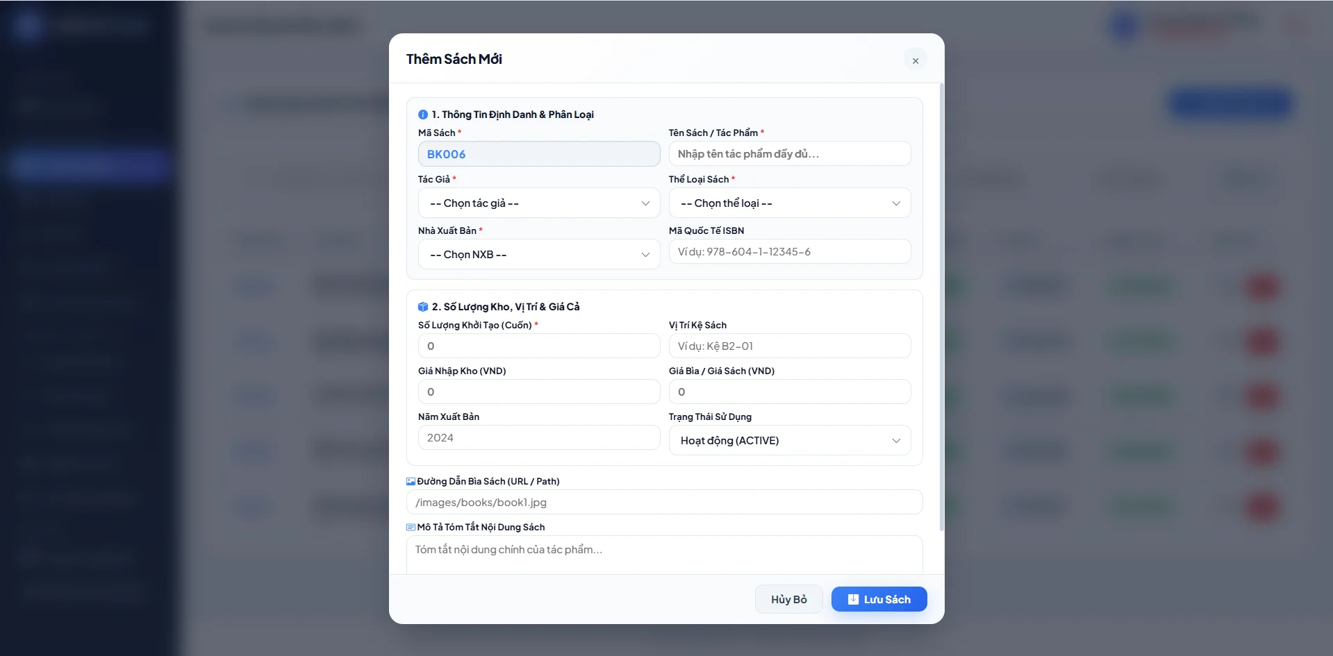 Project Java Quản Lý Thư Viện – Java 21 + MySQL + HTML/CSS/JS - Ảnh 2