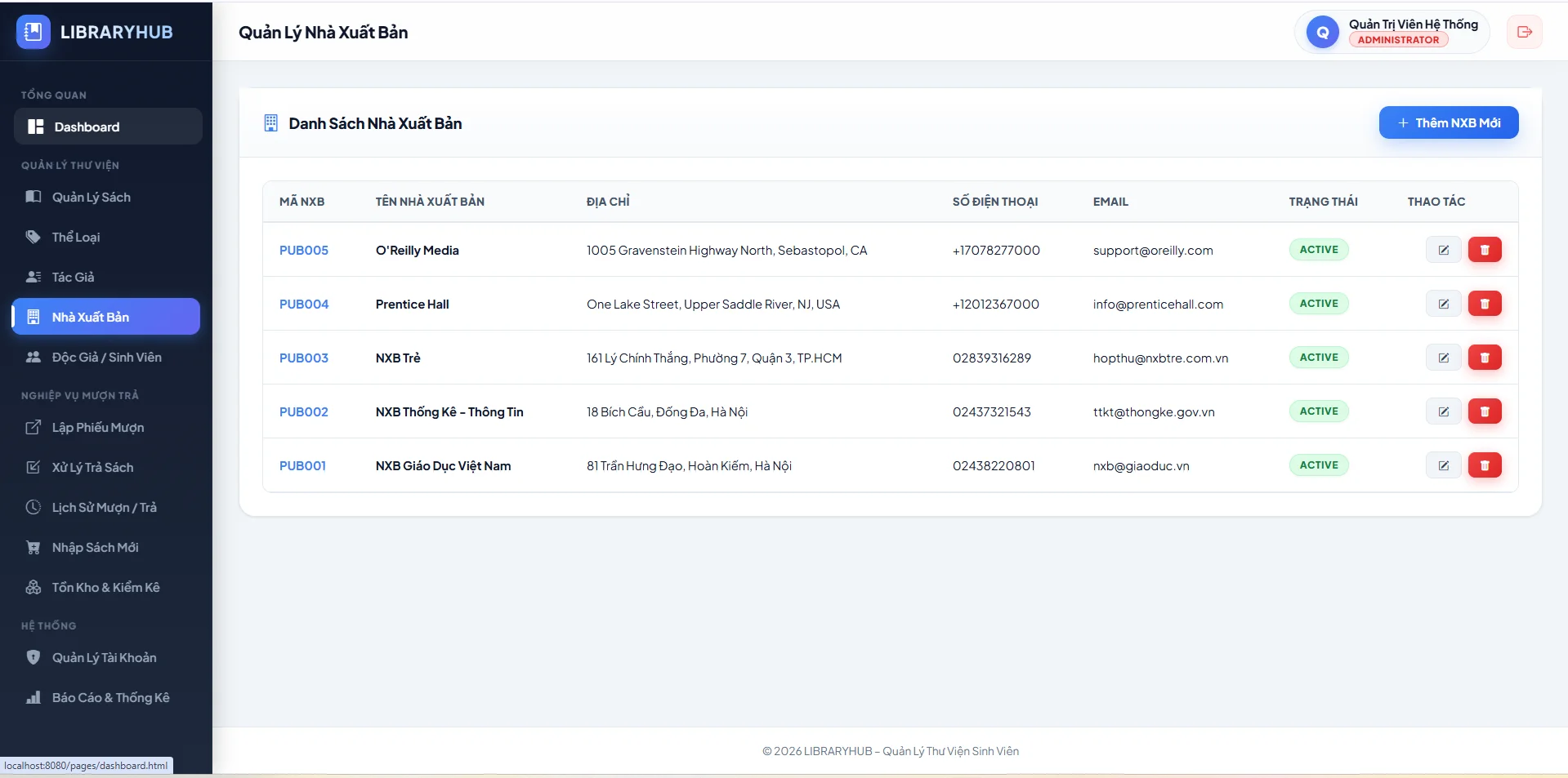 Project Java Quản Lý Thư Viện – Java 21 + MySQL + HTML/CSS/JS - Ảnh 5