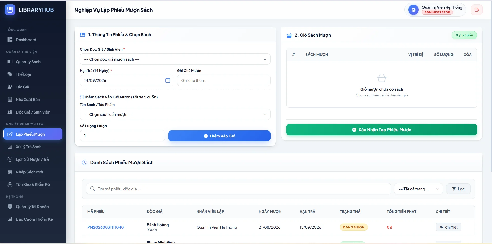 Project Java Quản Lý Thư Viện – Java 21 + MySQL + HTML/CSS/JS - Ảnh 7