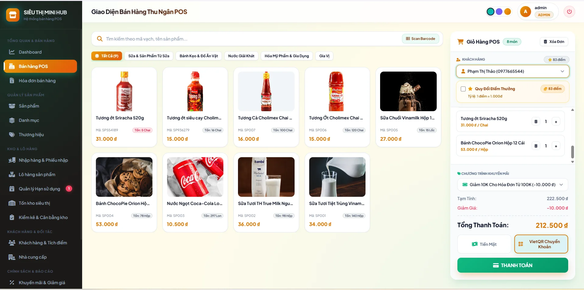 Project Java Quản Lý Siêu Thị – Source Code + MySQL + Báo Cáo + Slide - Ảnh 2