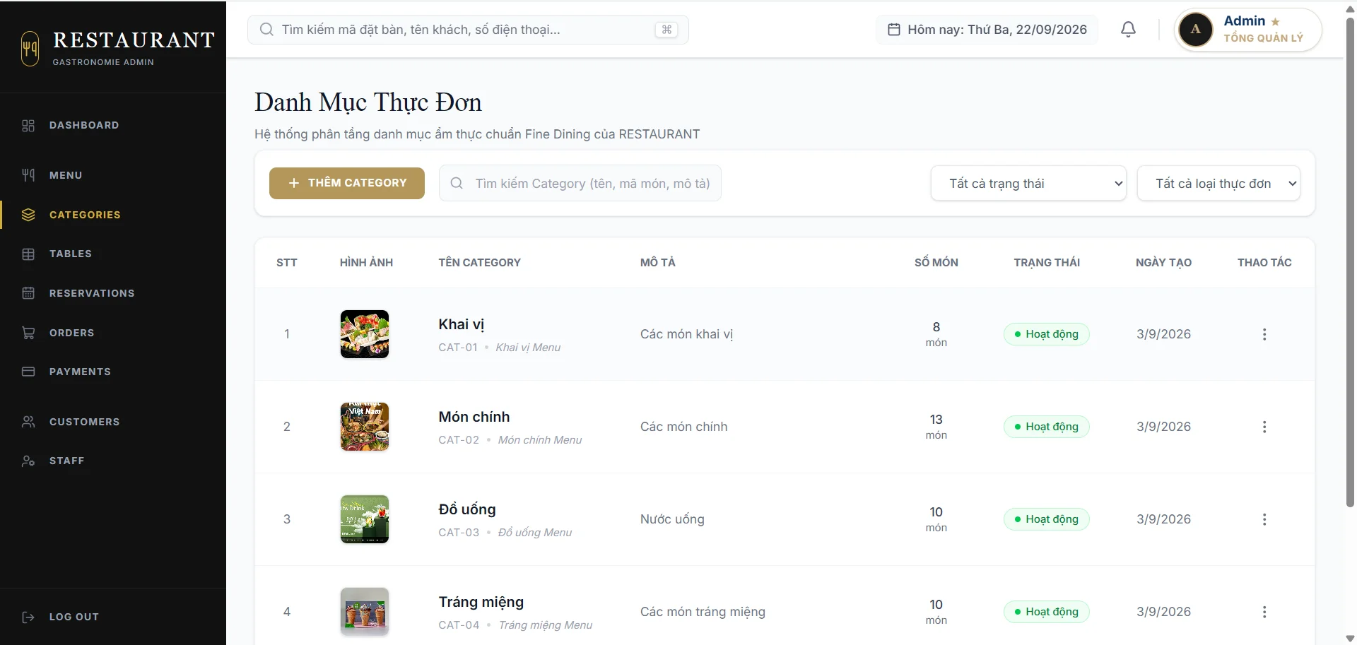 Hệ thống quản lý Nhà Hàng - Ảnh 11
